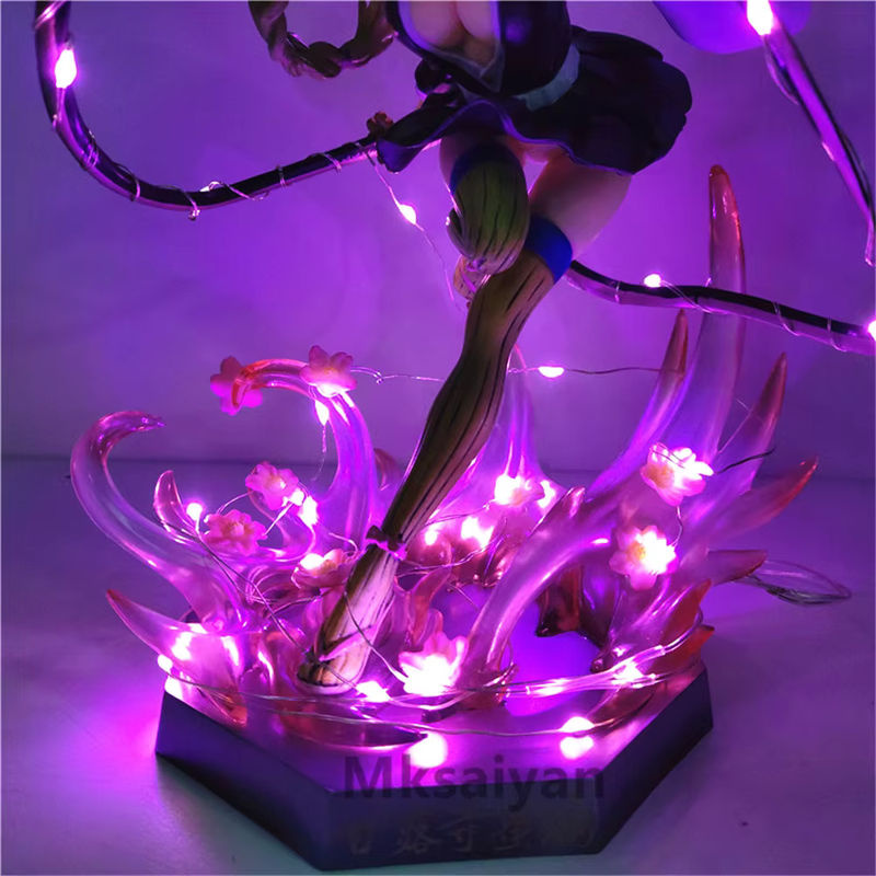 Bandai Anime Figur Dämon Slayer Kanroji Mitsuri aus PVC mit LED Nachtlicht, mehrfarbig, Höhe: 21 cm - Bild 2