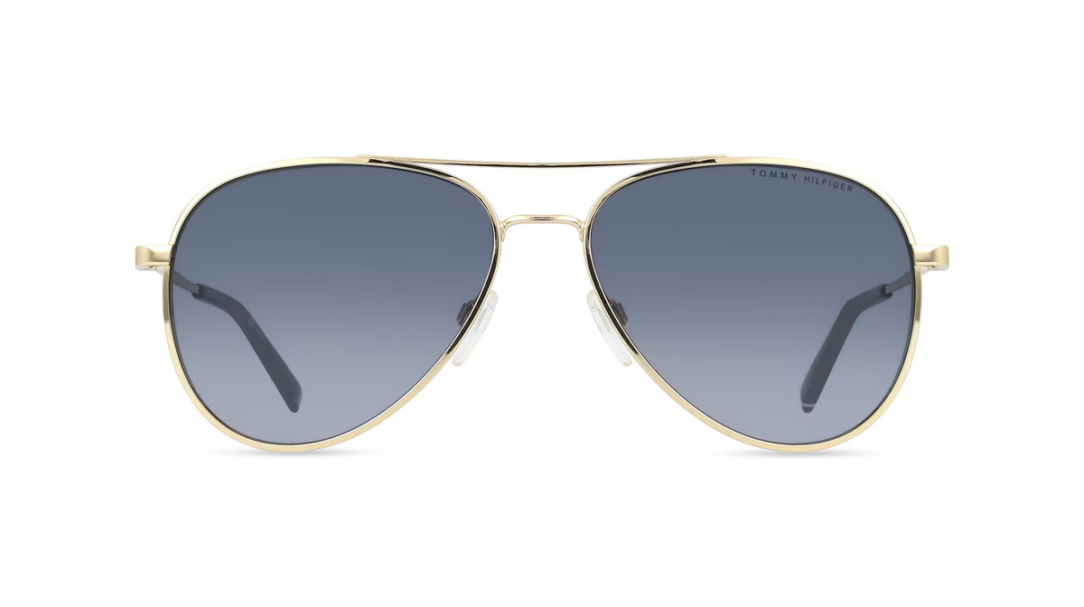 Tommy Hilfiger TH 2336/S Sonnenbrille Pilot, Vollrand, Edelstahl, gold - Bild 1