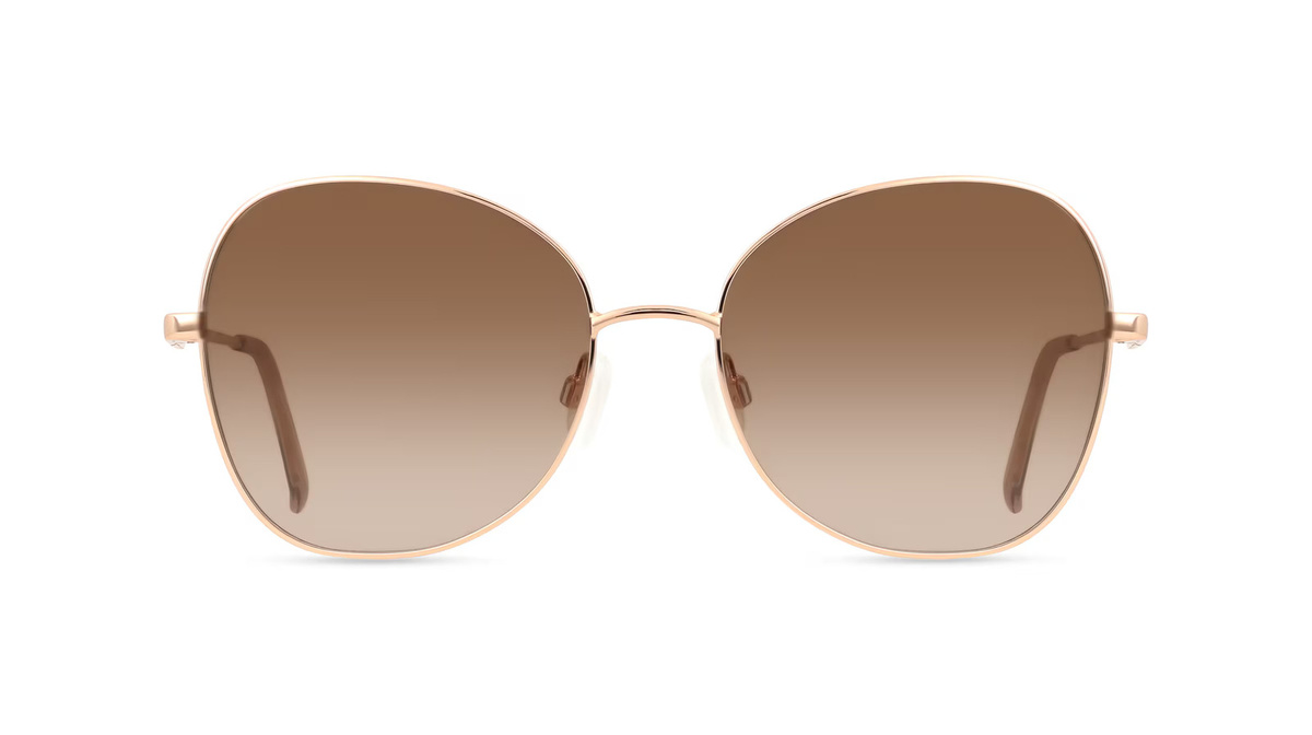 Fielmann BD 607 SUN FA KYLIE Sonnenbrille, Butterfly, Vollrand, Edelstahl, pink, Damen - Bild 1
