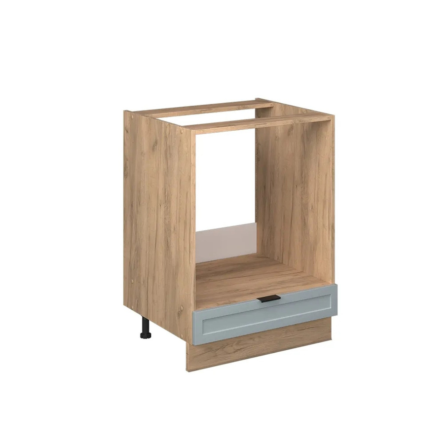 Vicco Herdumbauschrank Fame-Line Eiche Hellblau-Grau ohne Arbeitsplatte mit Soft-Closing-Scharnieren Breite: 60 cm - Bild 2