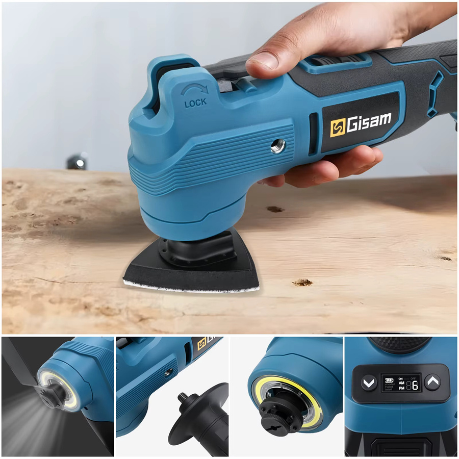 G nto 7 Gang bürstenloses oszillierendes MultiTool 20000 OPM elektrische Schneidsäge für Makita 18 V Akku - Bild 2