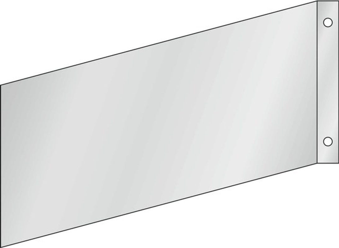 Hoffmann Fahnenschild zur Wandmontage aus Kunststoff in Silber und Mehrfarbig, Rechteckig - Bild 1