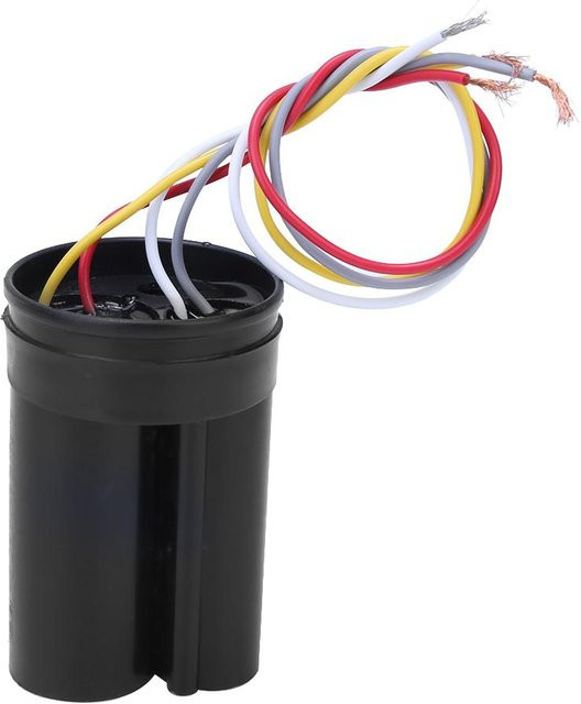 Doppelanlaufkondensator CBB60 5+3UF 450V AC für Waschmaschinen Motor Betriebskondensator in Grau und Schwarz - Bild 1