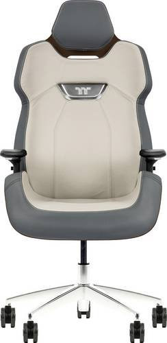 Thermaltake ARGENT E700 Gaming Chair aus echtem Leder und Houndstooth-Stoff in Mocha Mousse und Slate Gray Crayon - Bild 1
