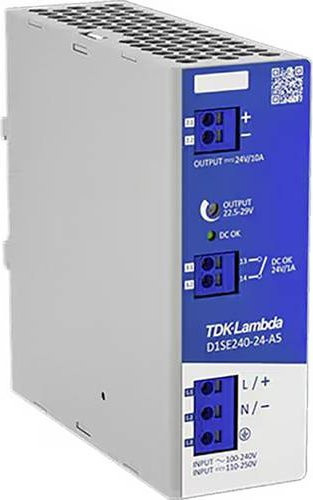 TDK-Lambda D1SE240-24-A5 Hutschienen-Netzteil DIN-Rail 240W Grau - Bild 1