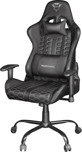 Trust GXT 708 Resto Gaming-Stuhl aus Kunstleder in Schwarz - Bild 1