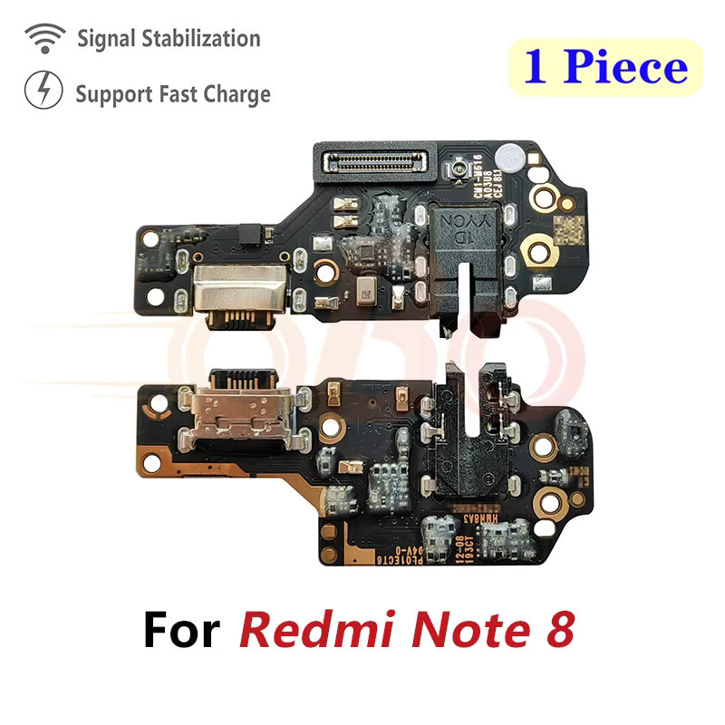 Xiaomi USB Lade Dock Board für Redmi Note 8 8T 9 9S 9 Pro 10 10S Pro 4G 5G mit USB-C Anschluss in Schwarz - Bild 1
