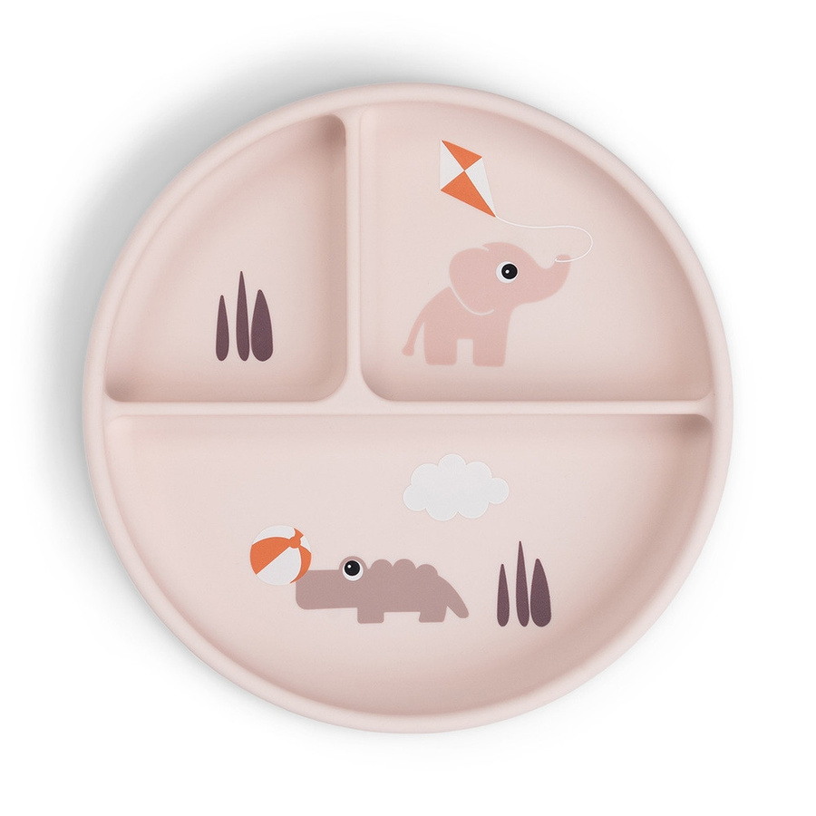 Done by Deer Stick&Stay Silikon Snackteller Playground Pink - Bild 1