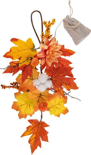 LIVARNO Deko-Wichtelgesteck mit Traube in Mehrfarbig für die herbstliche Dekoration - Bild 1