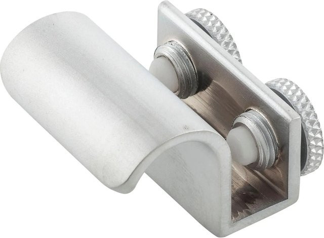 Fonsegrive Glastürgriff 403 aus Messing in Matt Verchromt für 6-8 mm Glas, B/H: 20 x 30 mm - Bild 1