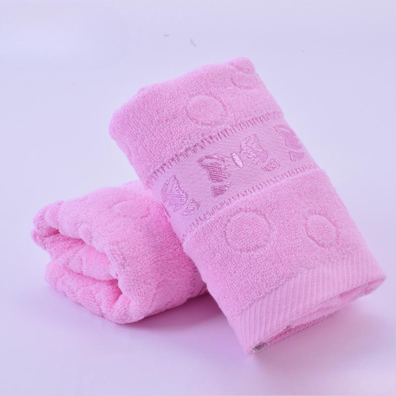Yiran Furniture Baumwolltuch für die Gesichtsreinigung, superweich und saugfähig, Pink, B: 34 cm, L: 74 cm - Bild 1
