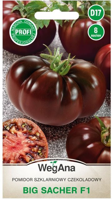 WegAna Big Sacher F1 Gewächshaus-Tomaten-Schokoladensamen, 8 Stück, braun - Bild 1