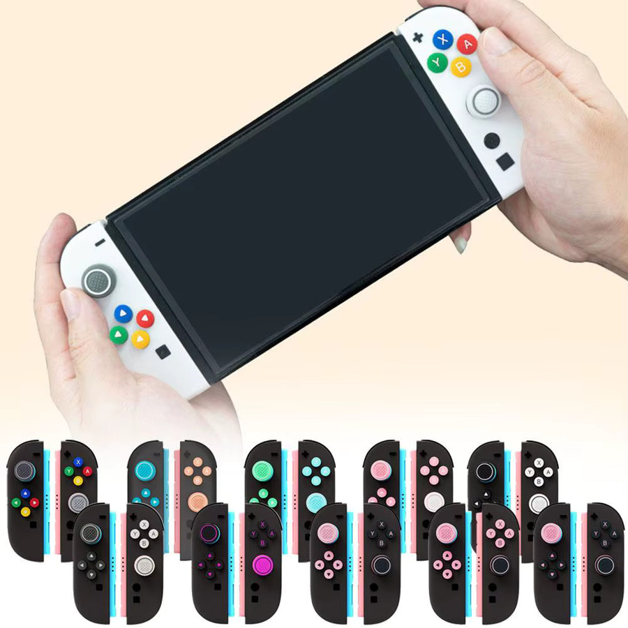 Joystick-Kappen für Nintendo Switch 2: Rutschfeste Silikon-Tastenabdeckungen und Daumengriffe in Multicolour - Bild 2