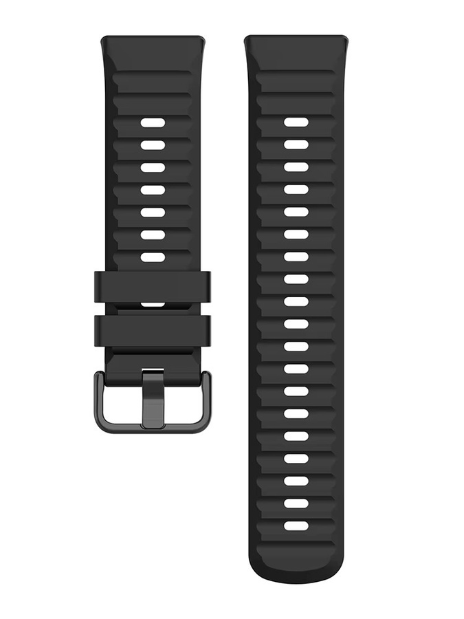 jansin Uhrenarmband Silikon, Schwarz, Unisex - Bild 6