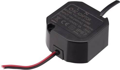 Dehner Elektronik YSC 12-120100 Netzteil Stromversorgung 12 V/DC 1A 12W Schwarz - Bild 1