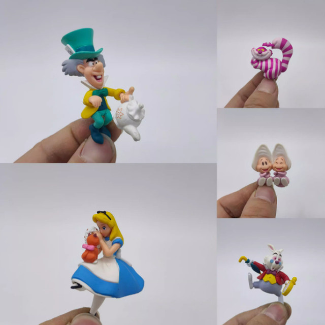 HEROCROSS Alice im Wunderland Actionfigur, Cheshir-Katze, weißer Hase, junge Austern, bunt / mehrfarbig - Bild 1