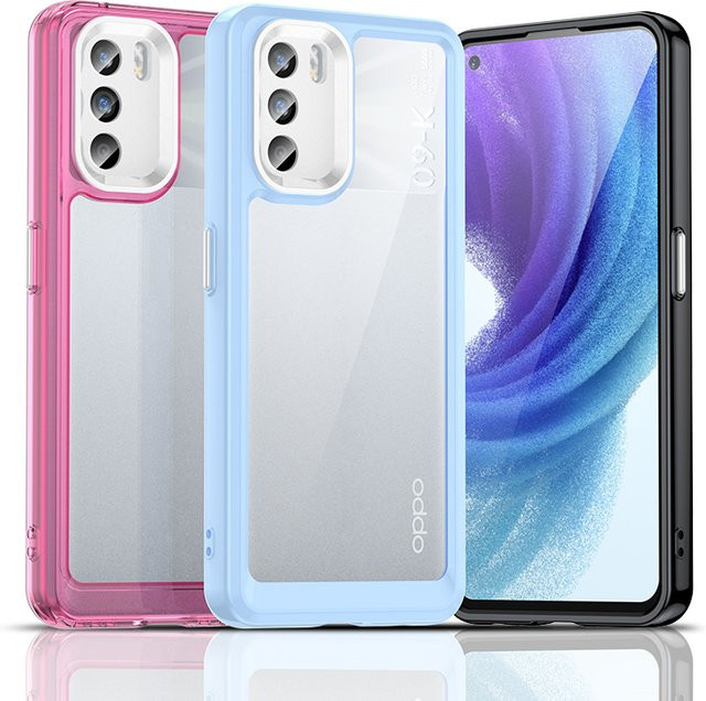 Bunte stoßfeste Schutzhülle für Oppo K9 Pro, Realme GT 5G, GT Neo, GT Neo 2T, GT Neo Flash, Q3 Pro 5G und X7 Max 5G in Rot/Multicolor - Bild 1