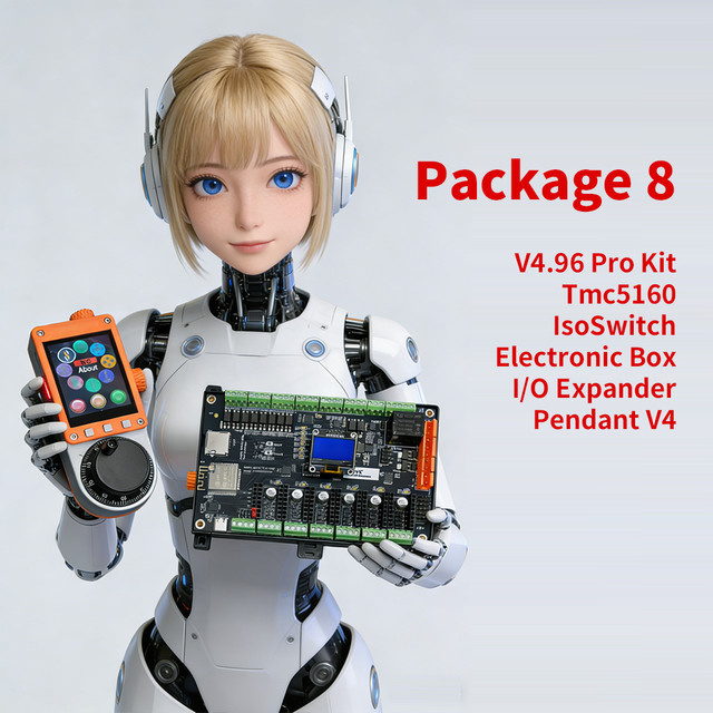 PiBot FluidNC ESP32 GRBL CNC V4.96 Pro Kit - Bild 1