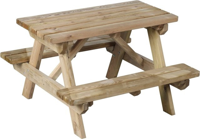 Soulet Picknicktisch für Kinder in Natur, B/T/H: 90 x 89 x 56,5 cm, FSC-zertifiziert - Bild 1