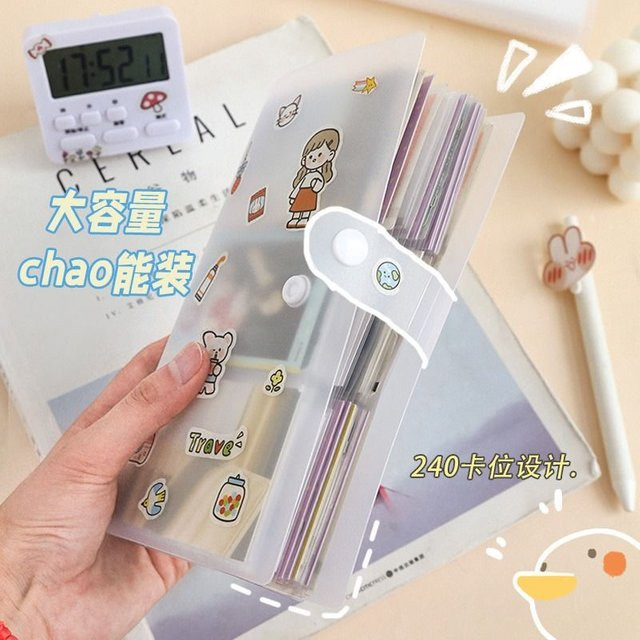 Polaroid Fotoalbum mit transparentem Sternenbild-Design und 240 Kartenfächern für 3-Zoll-Fotosticker - Bild 1