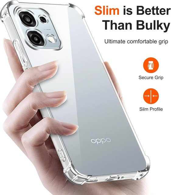 Transparente TPU-Schutzhülle für OPPO A6, A6x, A6s, A6k, A6t Pro 5G mit stoßfestem Bumper - Bild 1