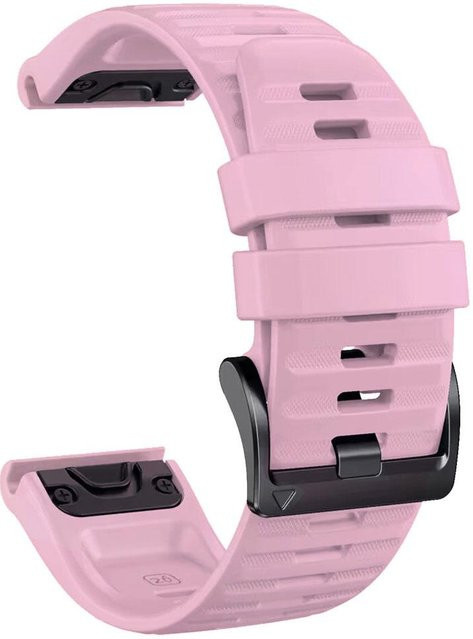Uhrenarmband Silikon, 22mm, pink, Unisex - Bild 1