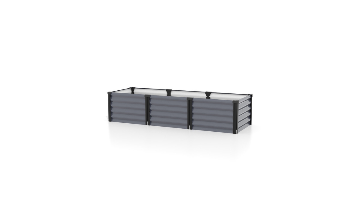 Vitavia Hochbeet Linus IN & OUT 401 S, Granit/Schwarz, B: 65 cm, L: 185 cm, H: 40 cm - Bild 4