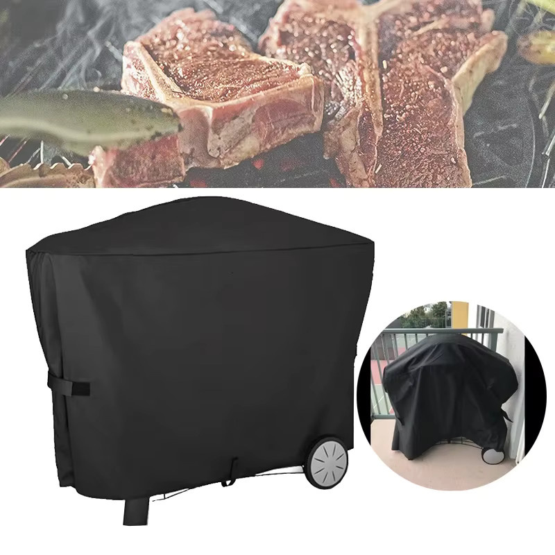 Wasserdichte Grillabdeckung für Weber Q2000 und Q3000 in Schwarz als Regenschutz und Staubschutz - Bild 2