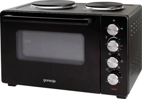 Gorenje OM30GBX Backofen mit Kochfeld in Schwarz mit Heißluft und Ober-/Unterhitze - Bild 1