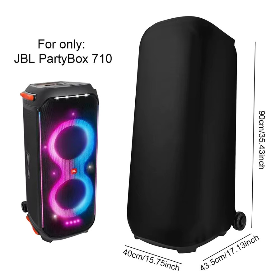 Elastische Stretch-Schutzhülle für JBL Partybox 710 Outdoor-Lautsprecher in Schwarz - Bild 6