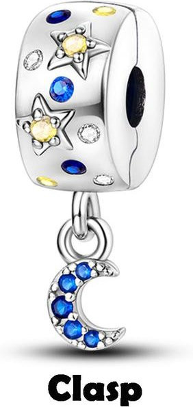Lily there Spacer Stopper Clip Charms, 925 Silber, Damen - Bild 1