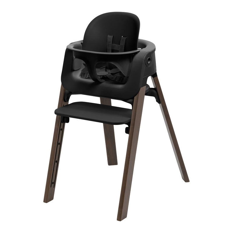 Stokke Steps Hochstuhl in Braun aus Bambus und Kunststoff im skandinavischen Stil - Bild 2