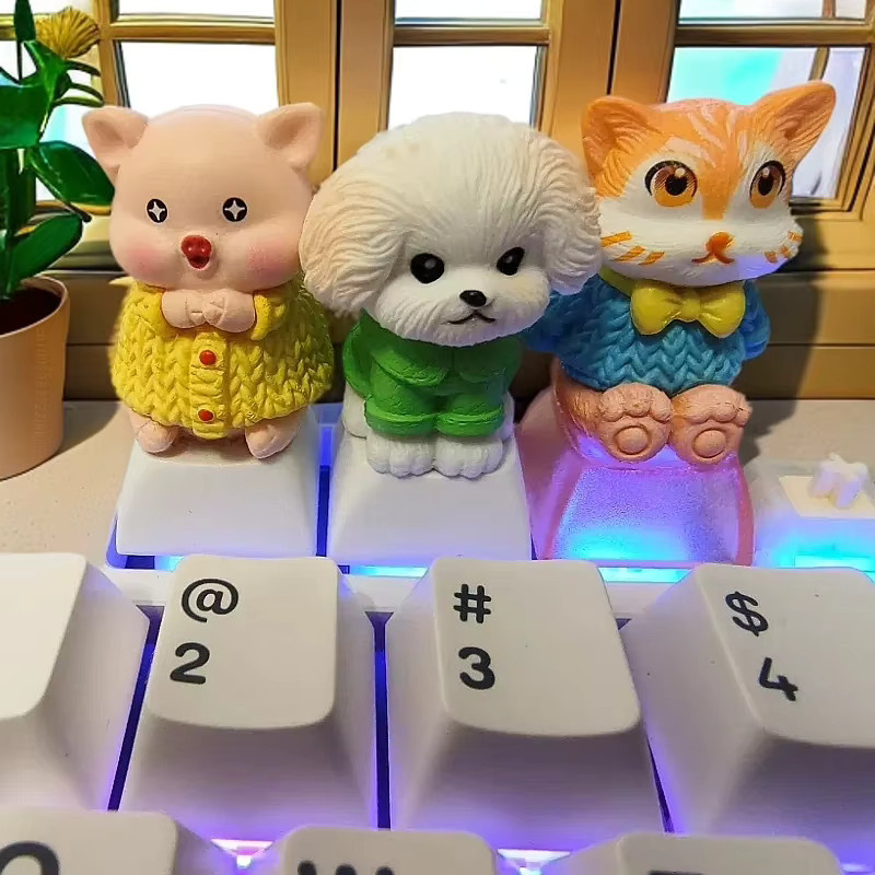 Cartoon Animal Crossing Harz Tastenkappen für mechanische Tastaturen in Multicolor - Bild 1