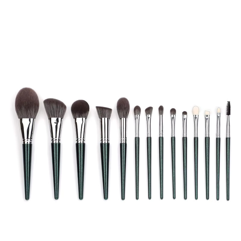 Klina Make-up Pinsel Set, 14 Stück, Ziegenhaar, Damen - Bild 5