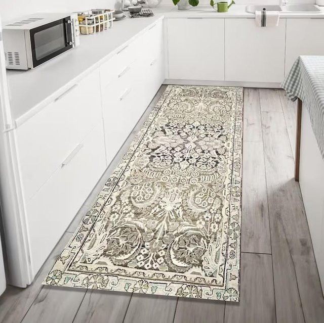 Lodestar Südwest-Boho-Läuferteppich in Rot und Beige mit rutschfester Rückseite, B/T/H: 150 x 50 x 1 cm - Bild 1