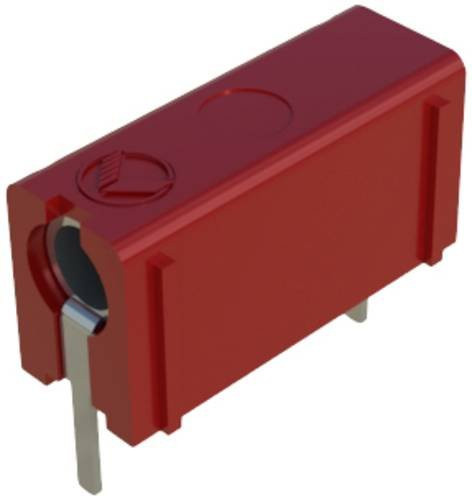 Hirschmann Test & Measurement PB 4 Prüfbuchse für vertikalen Einbau in Rot mit 4mm Stift-Durchmesser - Bild 1