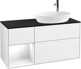 V&B Waschtischunterschrank Finion in Weiß lackiert, Breite: 120 cm, Tiefe: 50,1 cm, Höhe: 50,1 cm - Bild 1