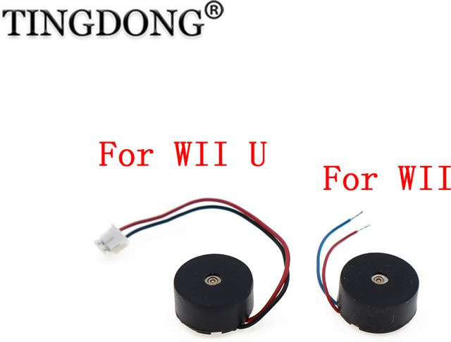 2 Stück original gebrauchte Vibrationsmotoren für Nintendo Wii U Remote Handle Controller in Schwarz - Bild 1