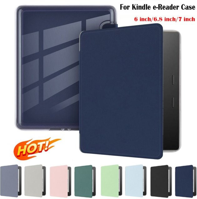 Stoßfeste E-Reader-Hülle aus Acryl mit Auto Sleep/Wake Funktion für Kindle Paperwhite 1/2/3/4/5 2024, 6–7 Zoll, Farbe: Blau - Bild 1