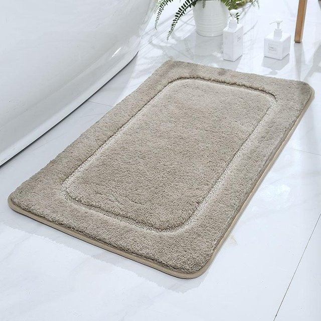 Saugfähige und rutschfeste Badematte von Yiran Furniture im skandinavischen Design, B/B: 50 x 60 cm - Bild 1
