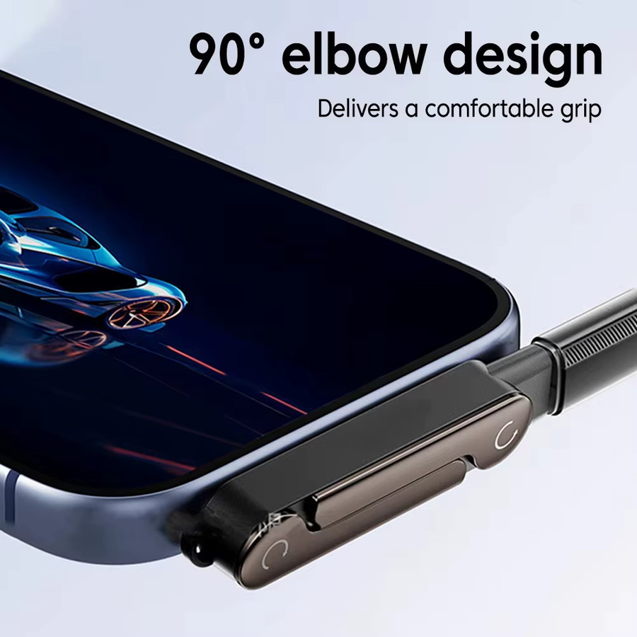 EOENKK USB-C Adapter und Handyständer Kit mit 240W Faltbarer USB Typ-C Buchse-zu-Stecker Konverter in Orange - Bild 5