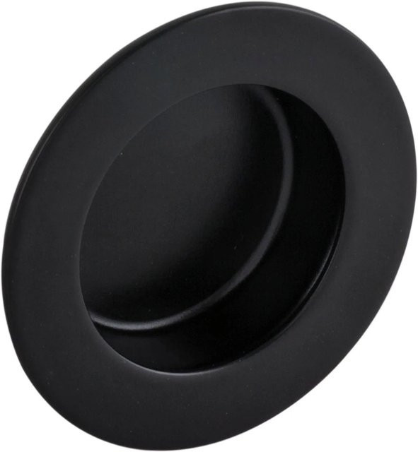 Alles im Griff Muschelgriff Forrada aus Edelstahl in Schwarz Matt, Durchmesser: 50 mm, Einlass: 35 mm - Bild 1