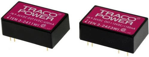 TracoPower TEN 3-2413WI DC/DC-Wandler Print 24 V/DC auf 15 V/DC 200mA 3W Schwarz - Bild 1