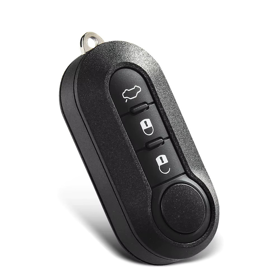 KEYYOU Ersatzgehäuse für Fiat 500 Panda Punto Bravo mit 3 Tasten und SIP22 Klinge in Schwarz - Bild 2