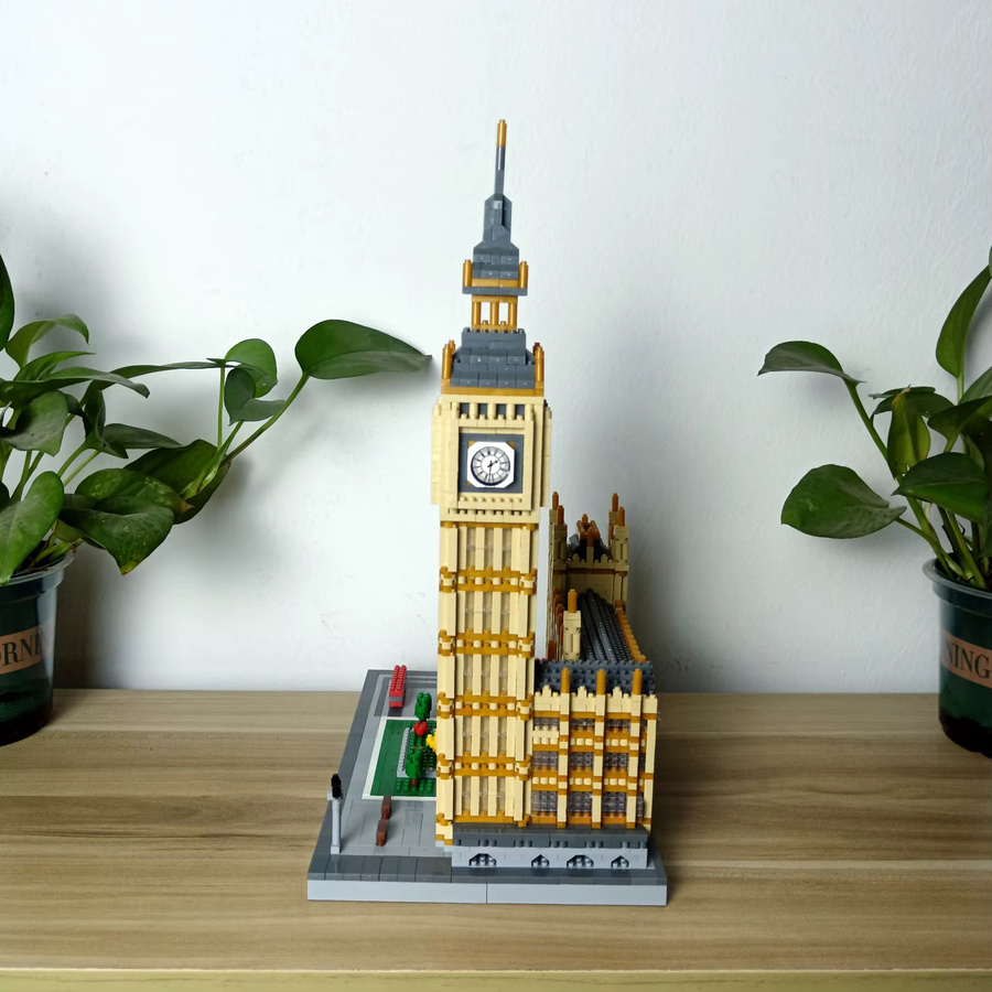 Doubuilt Big Ben Retro-Baustein-Set, Uhrturm-Modell, Lernspielzeug - Bild 4