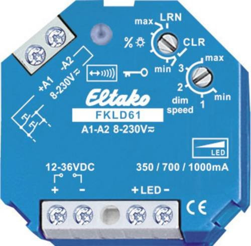 Eltako FKLD61 Funk Dimmaktor 1-Kanal Unterputz für LED mit max. 30W Schaltleistung - Bild 1