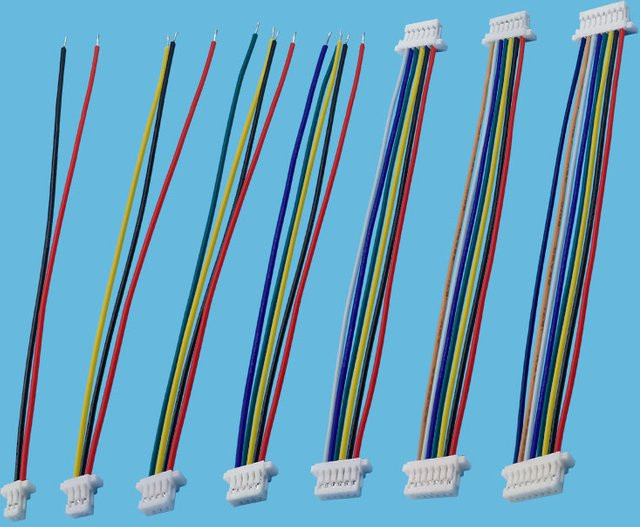 10 Stück JST SH Anschlussstecker Set mit 1,0 mm Rastermaß in verschiedenen Pin-Konfigurationen, Multicolor, Draht-zu-Buchse Stecker für 28AWG Kabel - Bild 1