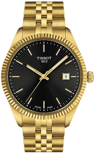 Tissot Armbanduhr, Quarz, Edelstahl, Schwarz, 40 mm, Herren - Bild 1
