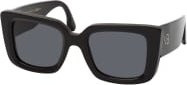 Victoria Beckham VB 653S Sonnenbrille, Vollrand, quadratisch, Damen, schwarz, grau, Kunststoff - Bild 1
