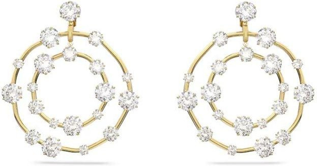 Swarovski Constella Clip-Ohrringe, Silber, Kristall, Damen - Bild 1